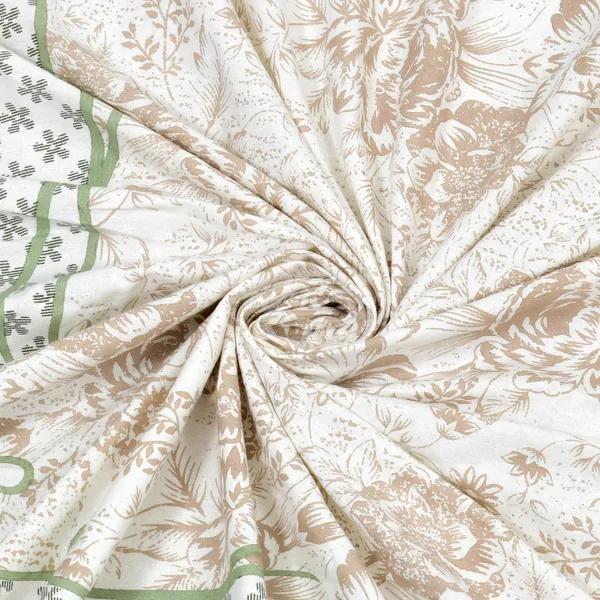 White_Cotton_Rajwada_Phool_Collection_Double_Bedsheet_With_Pillow_Cover_100_X_108_Cm